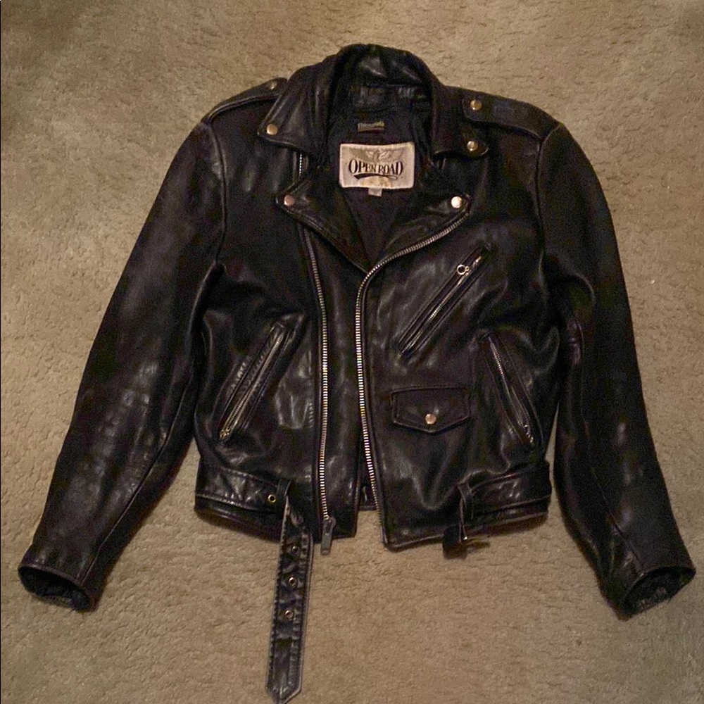 Open Road Black Leather Jacket